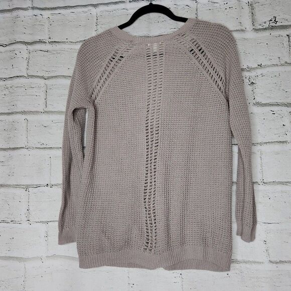 BP Tan Long Sleeved Button-Up Women's Knit Sweater Boyfriend Cardigan Size Small - Picture 2 of 11